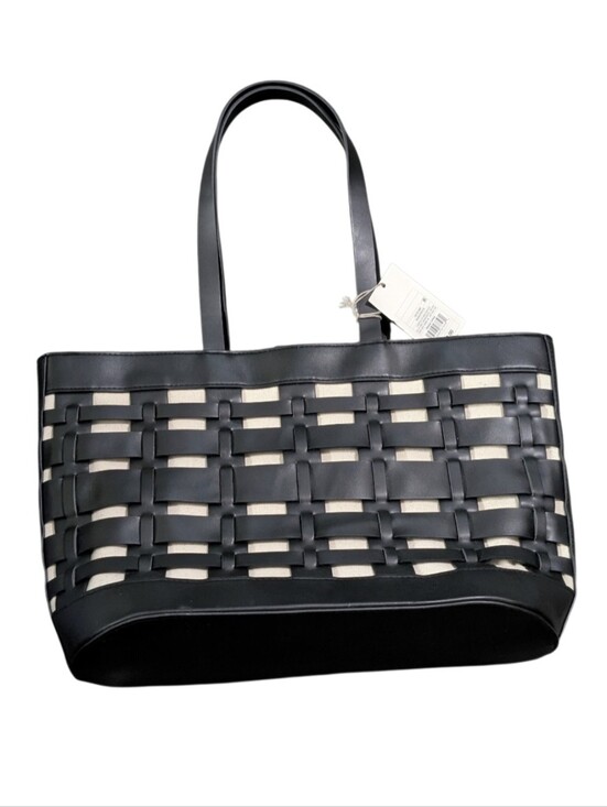 a new day Handbags - A New Day Black Woven-Overlay Tote Bag MSRP $40